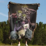 Joker Woven Tapestry Throw Blanket – Colorful Wall Art, Unique Room Decor, Collectible Merch - Image 4