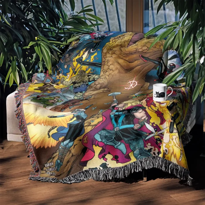 Avenger Comic Cover 2018 #61 Woven Tapestry Throw Blanket – Fun Wall Rug, Cozy Room Decor, Perfect Gift - Image 3