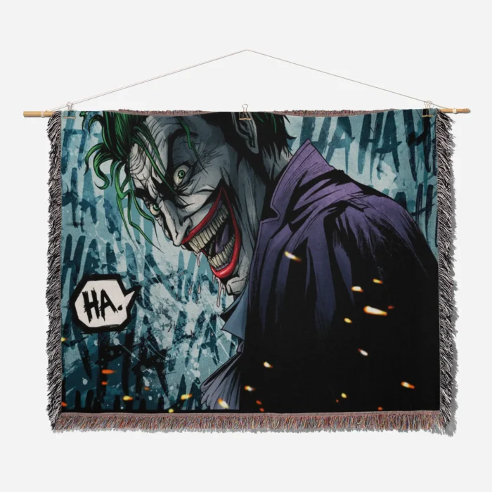 Joker Woven Tapestry Throw Blanket – Fun Wall Art, Cool Room Decor, Collectible Merch - Image 2