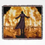 Ninja Turtles woven tapestry throw blanket, designed as a retro wall rug and cozy room decor, perfect as a gift for Ninja Turtles lovers and collectors.