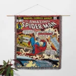 Spider Comic Cover Woven Tapestry Throw Blanket – Retro Wall Rug, Unique Room Decor, Perfect Gift - Image 2