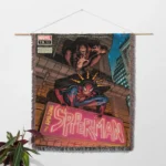 Spider Woven Tapestry Throw Blanket – Retro Wall Art, Bright Room Decor, Collectible Accent - Image 2