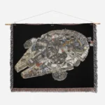 Millennium Falcon Woven Tapestry Throw Blanket – Stylish Wall Art, Unique Room Decor, Collectible Merch - Image 2