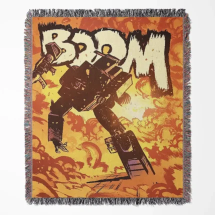 Transformers woven tapestry throw blanket, featuring a fun wall rug design and stylish room decor, ideal as a perfect gift for Transformers enthusiasts.
