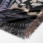 Trans Robot Woven Tapestry Throw Blanket – Bright Wall Art, Unique Room Decor, Collectible Accent - Image 6