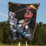 Trans Robot Woven Tapestry Throw Blanket – Fun Wall Rug, Cozy Room Decor, Perfect Gift - Image 4