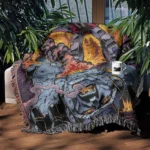 Trans Robot Comic Cover Woven Tapestry Throw Blanket – Retro Wall Rug, Stylish Room Decor, Perfect Gift - Image 3