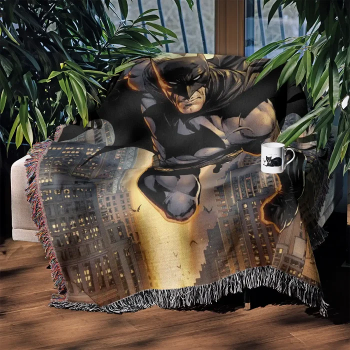 Bat Woven Tapestry Throw Blanket – Fun Wall Art, Cool Room Decor, Collectible Accent - Image 3