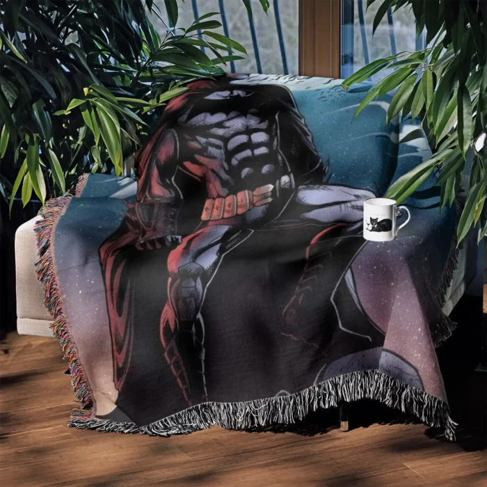Bat Woven Tapestry Throw Blanket – Bright Wall Rug, Cozy Room Decor, Perfect Gift for Fans - Image 3