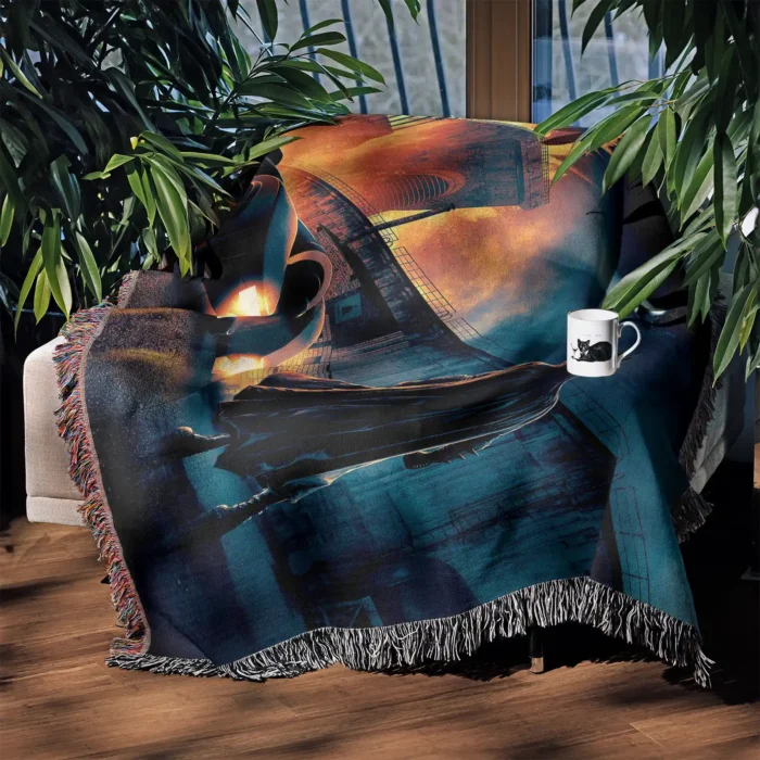 Bat Woven Tapestry Throw Blanket – Colorful Wall Art, Unique Room Decor, Collectible Home Accent - Image 4