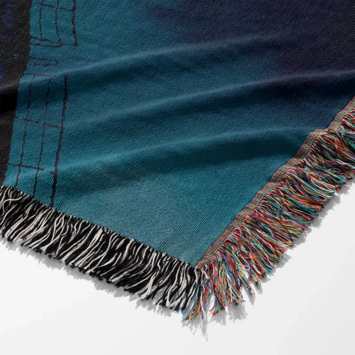 Bat Woven Tapestry Throw Blanket – Colorful Wall Art, Unique Room Decor, Collectible Home Accent - Image 6