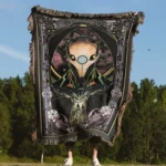 Bat Woven Tapestry Throw Blanket – Retro Wall Art, Cozy Room Decor, Collectible Accent - Image 4
