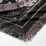 Bat Woven Tapestry Throw Blanket – Retro Wall Art, Cozy Room Decor, Collectible Accent - Image 6