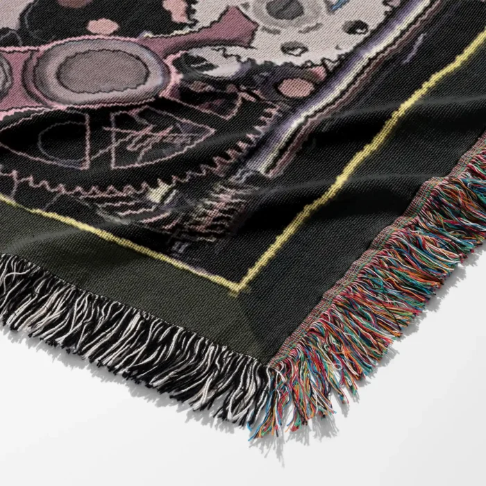 Bat Woven Tapestry Throw Blanket – Retro Wall Art, Cozy Room Decor, Collectible Accent - Image 6