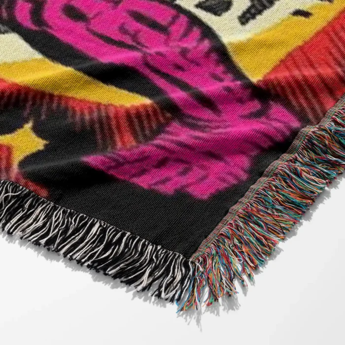 Panther Comic Cover Woven Tapestry Throw Blanket – Retro Wall Rug, Cool Room Decor, Perfect Gift - Image 6