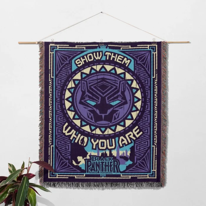 Panther Woven Tapestry Throw Blanket – Fun Wall Art, Cozy Room Decor, Collectible Accent - Image 2