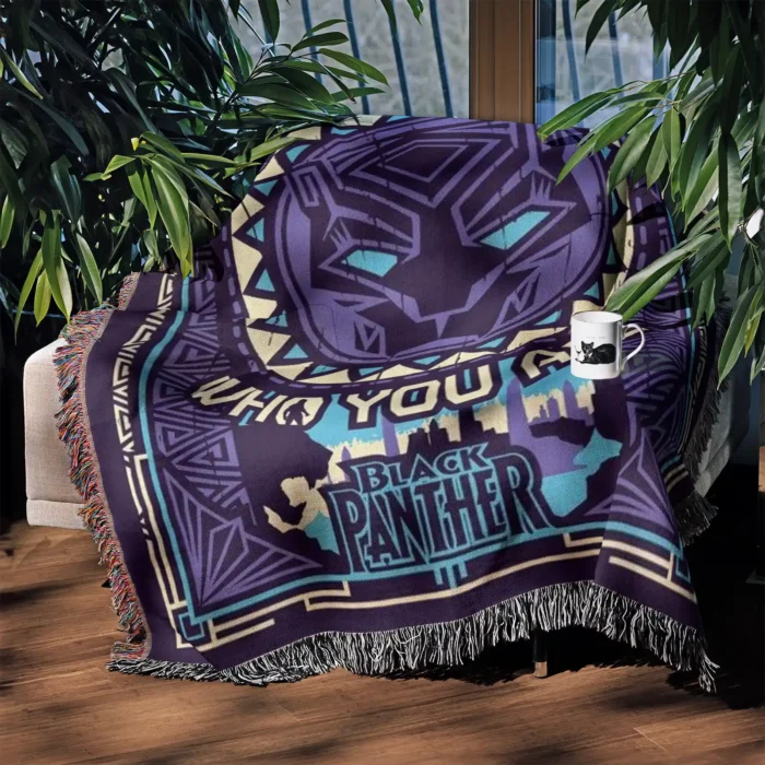 Panther Woven Tapestry Throw Blanket – Fun Wall Art, Cozy Room Decor, Collectible Accent - Image 3