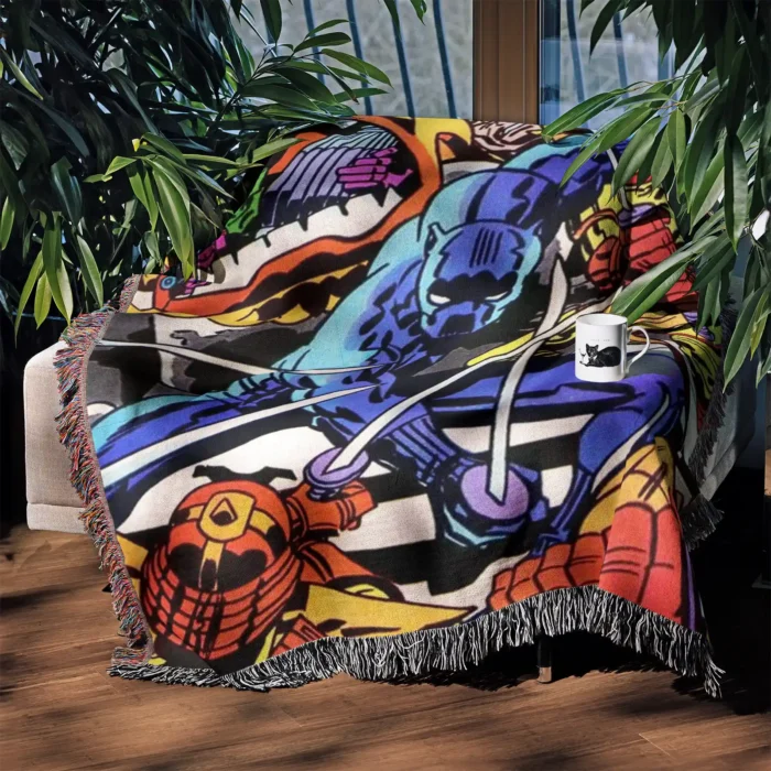 Panther Comic Cover Woven Tapestry Throw Blanket – Stylish Wall Rug, Unique Room Decor, Perfect Gift - Image 3