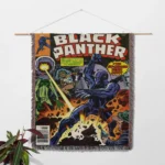 Panther Comic Cover Woven Tapestry Throw Blanket – Colorful Wall Art, Cool Room Decor, Collectible Merch - Image 2