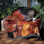 Cowboy Anime Woven Tapestry Throw Blanket – Unique Wall Art, Room & Home Decor, Cozy Accent - Image 3