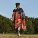 Cowboy Anime Woven Tapestry Throw Blanket – Unique Wall Art, Room & Home Decor, Cozy Accent - Image 5
