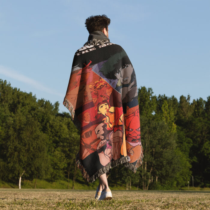 Cowboy Anime Woven Tapestry Throw Blanket – Unique Wall Art, Room & Home Decor, Cozy Accent - Image 5