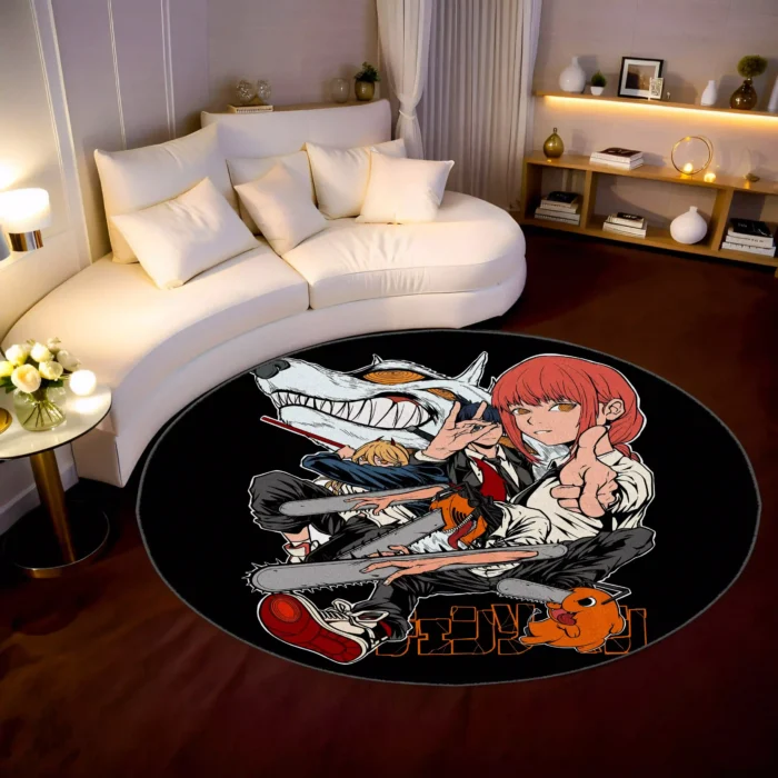 CSM Round Rug – Cool Rug for Gaming Room or Fan Room Decor - Image 3