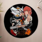 Bring the world of *Chainsaw Man* into your space with this CSM round rug. Perfect for gaming rooms or fan room decor, it adds a cool and dynamic touch to your space.