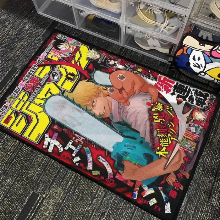 CSM Anime Jump Cover Rug – Cool Floor Mat for Otaku Room or Fan Gift - Image 4