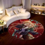 Power Round Rug – Fun Round Rug for Bedroom or Collector Gift Display - Image 2