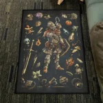 Knight Inventory Rug – Cool RPG Rug for Boys Room or Dark Fantasy Merch - Image 4