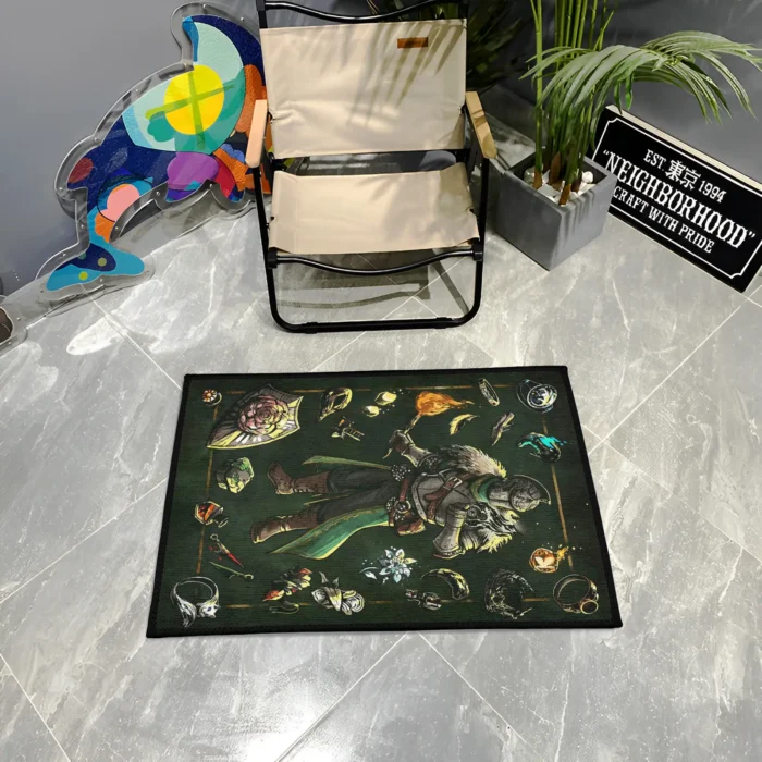 Sorcerer Inventory Rug – Stylish Souls Game Rug for Gamer Setup or Otaku Decor - Image 3