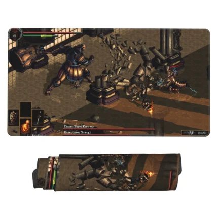 This Dark Souls mouse pad is an epic floor mat-style desk mat, great for gaming rooms, workspaces, or otaku setups. A must-have collectible for fans.