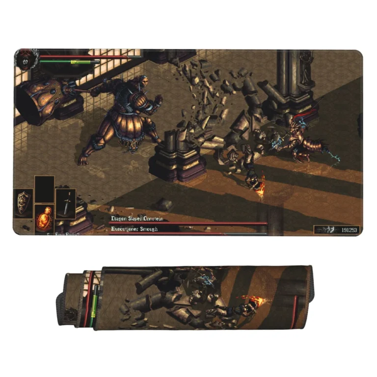 This Dark Souls mouse pad is an epic floor mat-style desk mat, great for gaming rooms, workspaces, or otaku setups. A must-have collectible for fans.