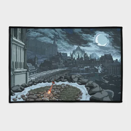 For a fun twist on the *Dark Souls* series, this Souls Pixel rug brings retro charm into your bedroom or gaming-themed decor. It’s perfect for fans looking for a unique and playful gift.