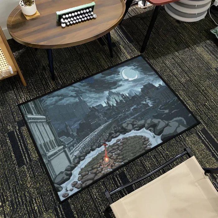 Souls Pixel Rug – Fun Retro Rug for Bedroom or Gaming-Themed Fan Gift - Image 2