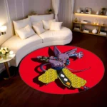 Beerus Round Rug – Cool Floor Mat for Bedroom or Otaku Style Setup - Image 2