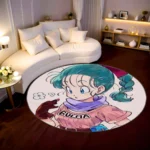 Bulma Round Rug – Cute Rug for Girls Room or Collector Display Setup - Image 2