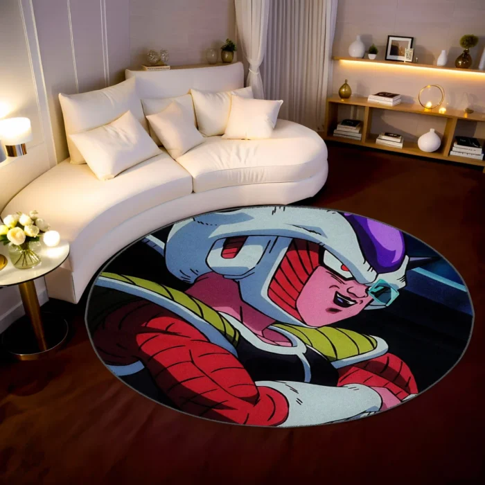 Frieza Round Rug – Unique Floor Mat for Boys Room or Fan Room Decor - Image 2