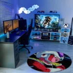 Frieza Round Rug – Unique Floor Mat for Boys Room or Fan Room Decor - Image 3