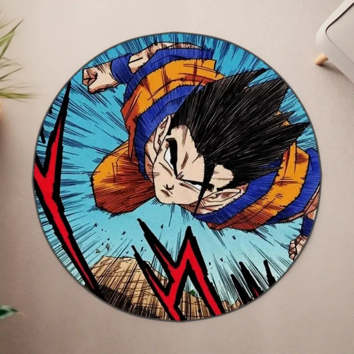 Gohan Round Rug – Stylish Floor Mat for Gift Display or Otaku Room - Image 4