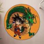 Goku Round Rug – Cool Rug for Bedroom or Gaming Room Setup - Image 4