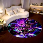 Goku Black Zamasu Round Rug – Epic Carpet for Game Room or Collector Display - Image 2
