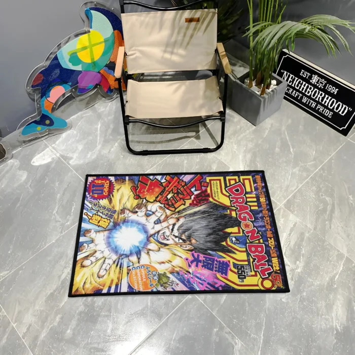 DB Goku Comic Cover Rug – Cool Carpet, Perfect Gift for Fans - Image 3