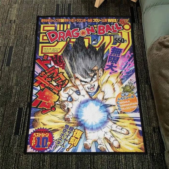 DB Goku Comic Cover Rug – Cool Carpet, Perfect Gift for Fans - Image 4
