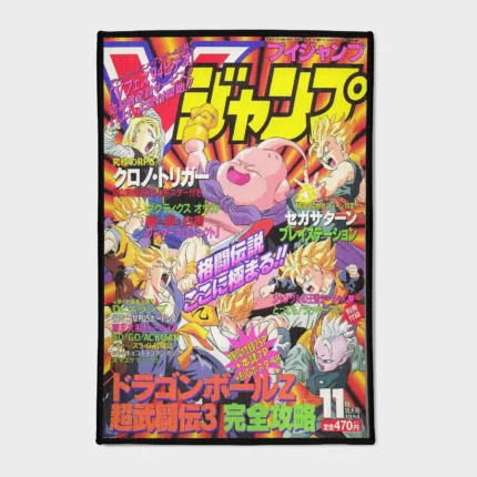 This *Dragon Ball* comic cover rug adds a stylish and energetic touch to your boys' room or gaming setup. A great addition for any *Dragon Ball* enthusiast.