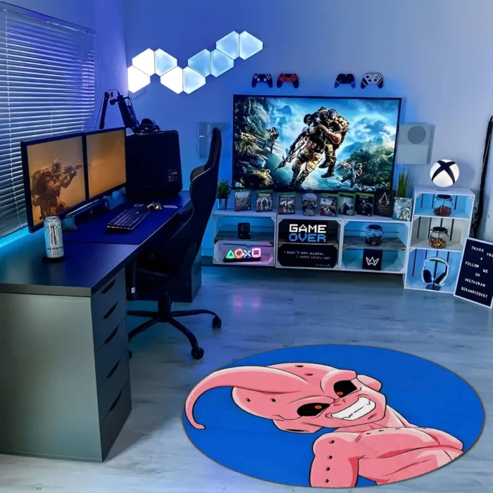 Majin Round Rug – Epic Floor Mat, Great Gift for Fans or Room Setup - Image 3