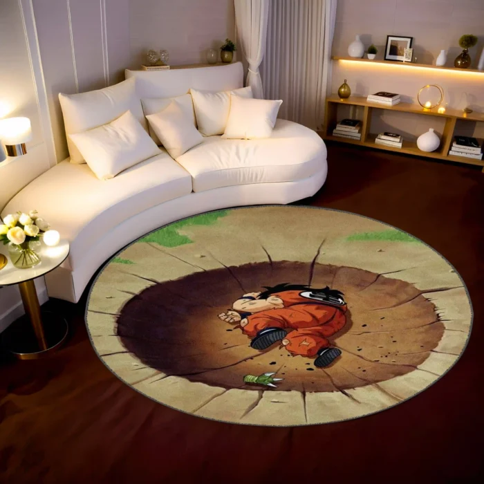 Yamcha Round Rug – Fun Carpet for Boys Room or Gift Display - Image 2