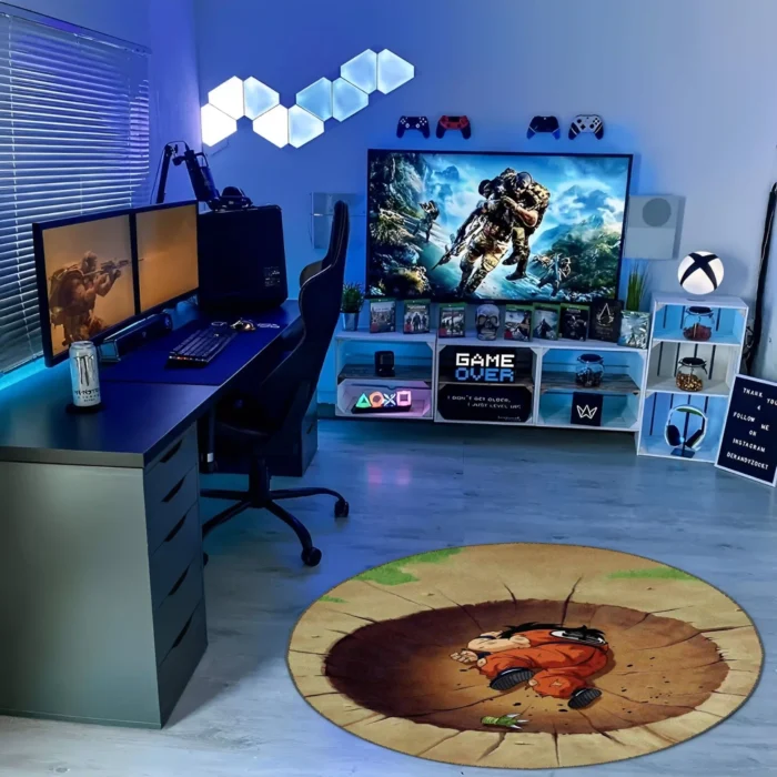 Yamcha Round Rug – Fun Carpet for Boys Room or Gift Display - Image 3