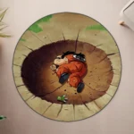 Yamcha Round Rug – Fun Carpet for Boys Room or Gift Display - Image 4